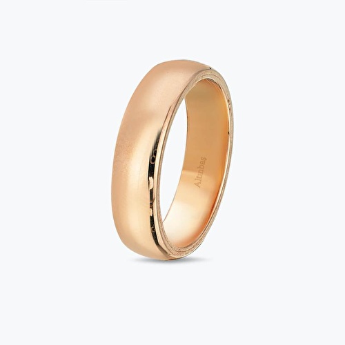 Altın Klasik Bombeli İkili Alyans