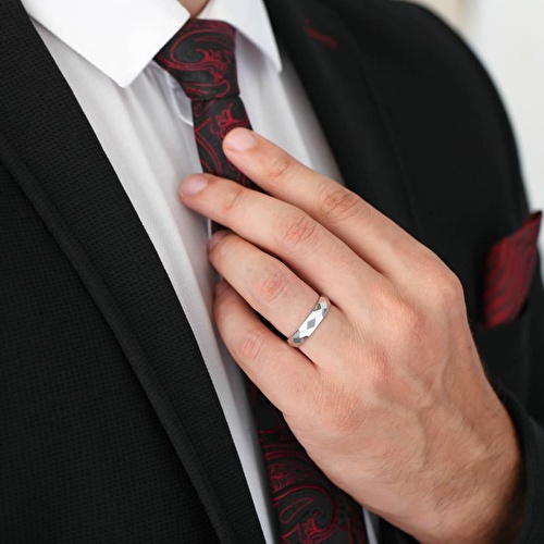 İkili Beyaz Altın Alyans