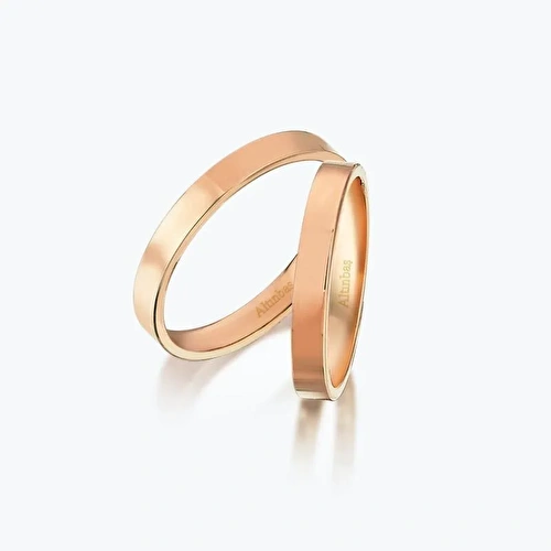 Pembe Altın İkili Alyans