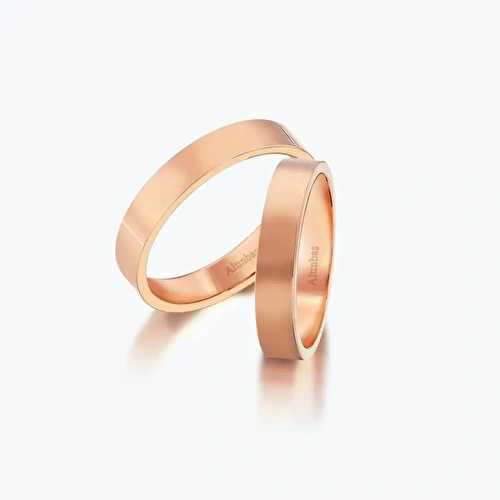 Pembe Altın İkili Alyans