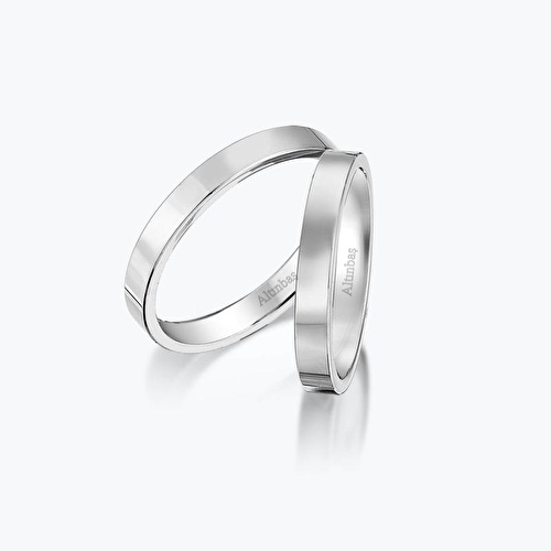 Beyaz Altın İkili Alyans