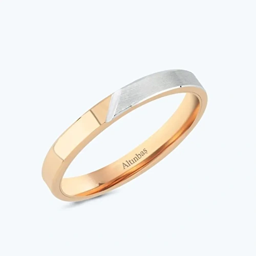 Pırlantalı Altın İkili Alyans