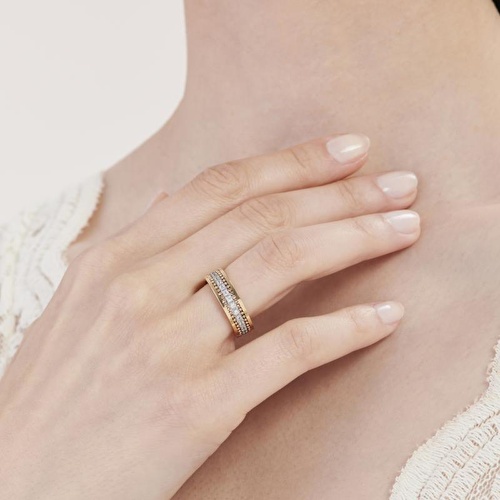 Pırlantalı Altın İkili Alyans