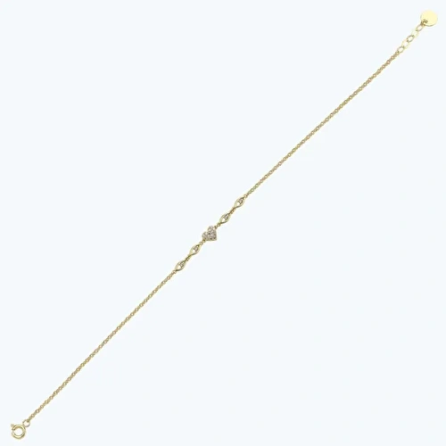 Altın Kalp Bileklik