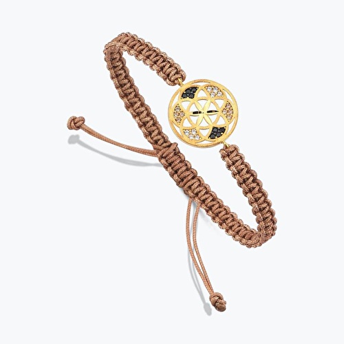 22 Ayar Altın Yaşam Çiçeği Bileklik