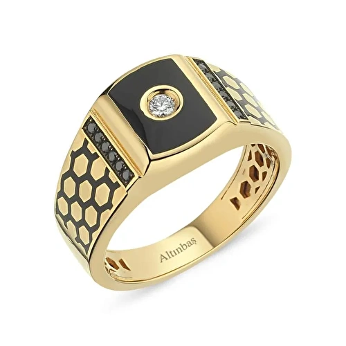 0.19 Karat Pırlanta Erkek Yüzük