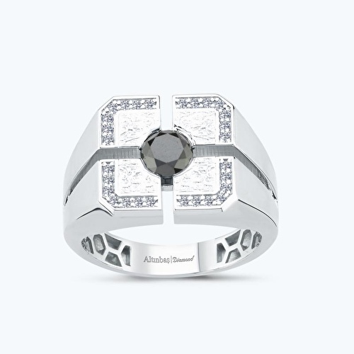 0.96 Karat Pırlanta Erkek Yüzük