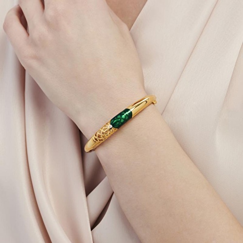 22 Ayar Altınbaş Mandala Bilezik