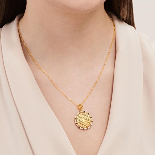 22 Ayar Altın Yaşam Çiçeği Kolye