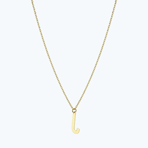 Altın J Harfi Kolye