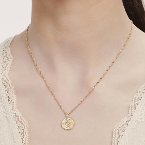 Altınbaş Burç Balık Kolye