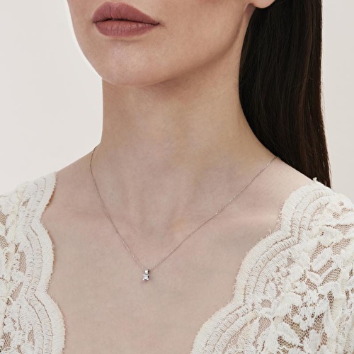 0.15 Karat Pırlanta Tektaş Kolye