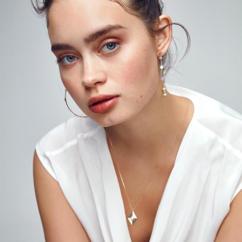 Altın Denge Halka Küpe