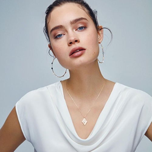 Altın Denge Halka Küpe