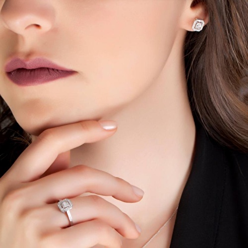 Pırlanta Baget Küpe