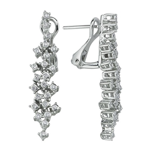 0.16 Karat Pırlanta Küpe