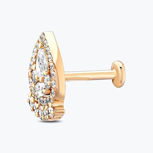 0.42 Karat Pırlanta Tragus Piercing