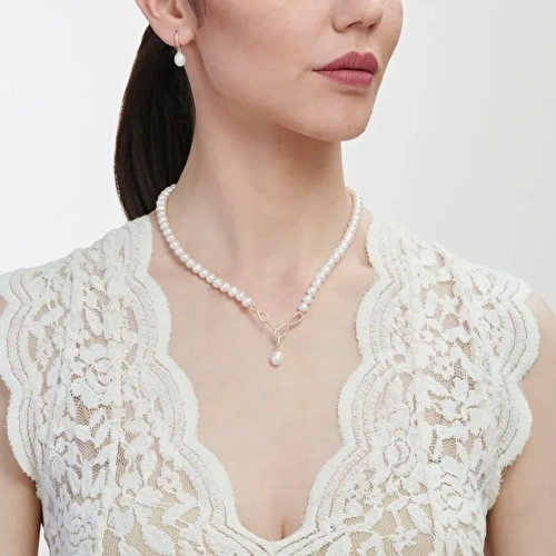 Altın İkili İnci Set