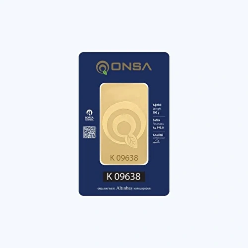 ONSA 24 Ayar 100 Gram Altın