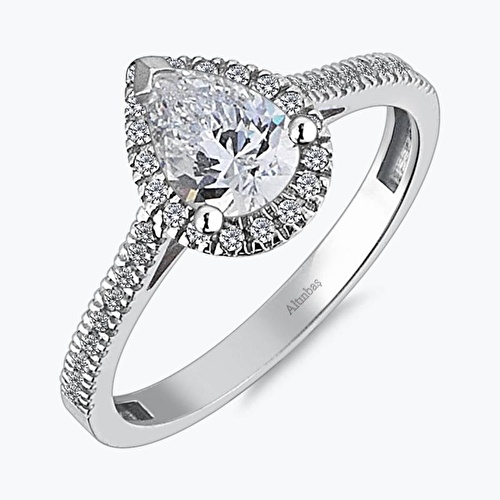 Altın Damla Tektaş Yüzük