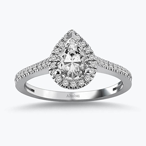 Altın Damla Tektaş Yüzük