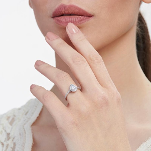 Altın Damla Tektaş Yüzük