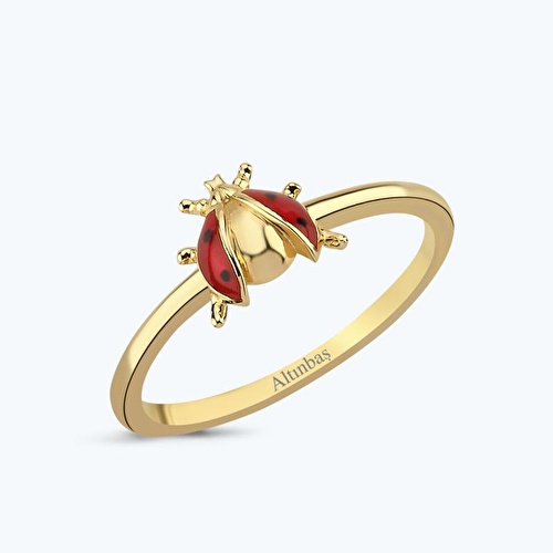 Altın Uğurböceği Yüzük