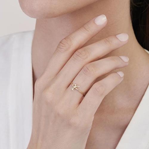 Altın Y Harfi Yüzük