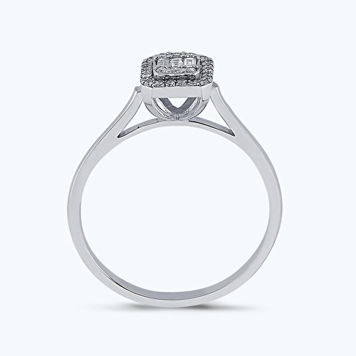 0.23 Karat Pırlanta Baget Yüzük