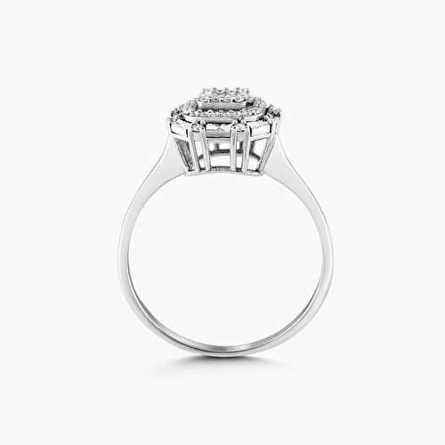 0.20 Karat Pırlanta Baget Yüzük