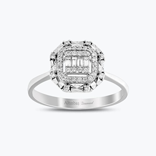 0.20 Karat Pırlanta Baget Yüzük