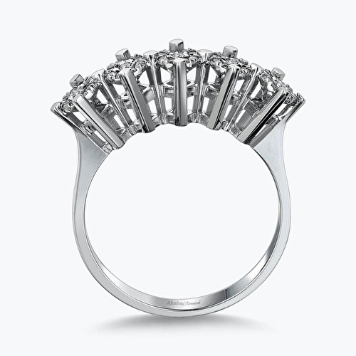 0.21 Karat Pırlanta Beştaş Yüzük