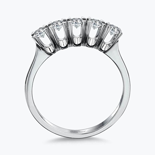 0.81 Karat Pırlanta Beştaş Yüzük