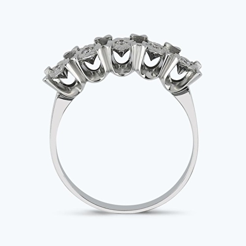 0.09 Karat Pırlanta Beştaş Yüzük