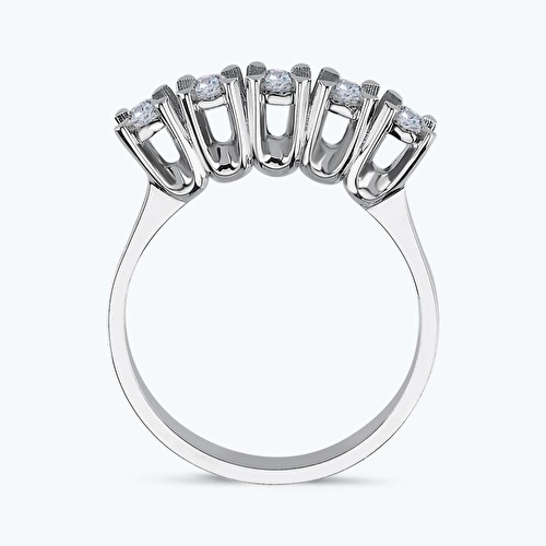 0.20 Karat Pırlanta Beştaş Yüzük