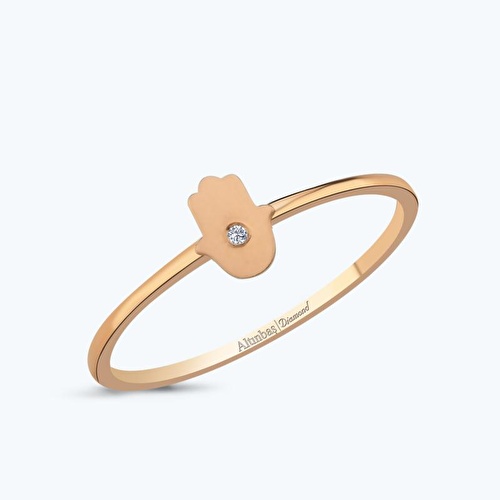 0.01 Karat Pırlanta Fatma Ana Eli Yüzük