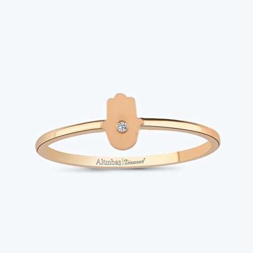 0.01 Karat Pırlanta Fatma Ana Eli Yüzük