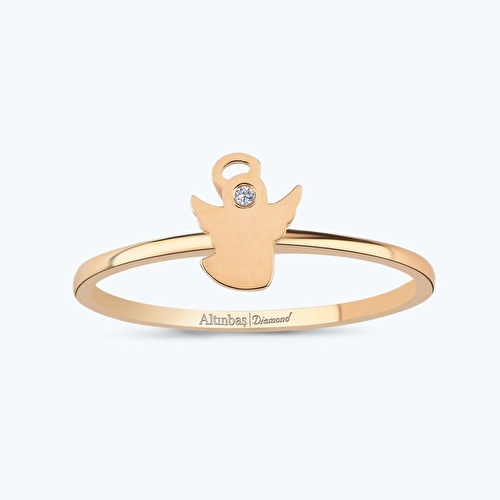 0.01 Karat Pırlanta Melek Yüzük