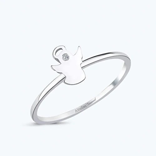 0.01 Karat Pırlanta Melek Yüzük