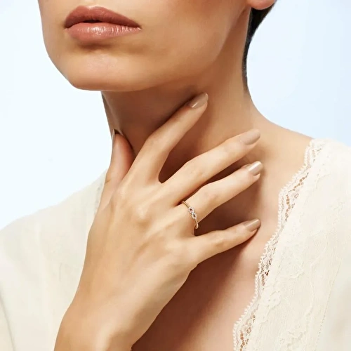 0.04 Karat Pırlanta Sonsuzluk Yüzük