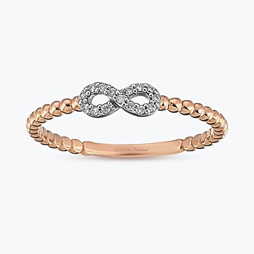 0.04 Karat Pırlanta Sonsuzluk Yüzük