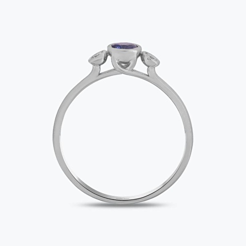 Pırlanta Safir Tria Yüzük