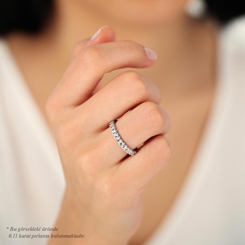 0.11 Karat Pırlanta Tamtur Yüzük