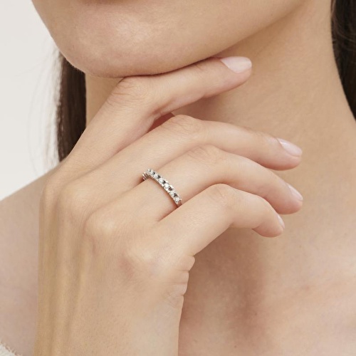 0.13 Karat Pırlanta Yarımtur Yüzük