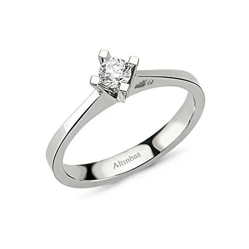 0.11 Karat Pırlanta Tektaş Yüzük