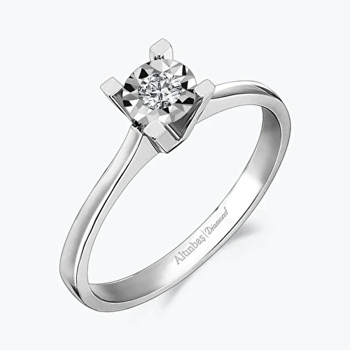 0.09 Karat Pırlanta Tektaş Yüzük