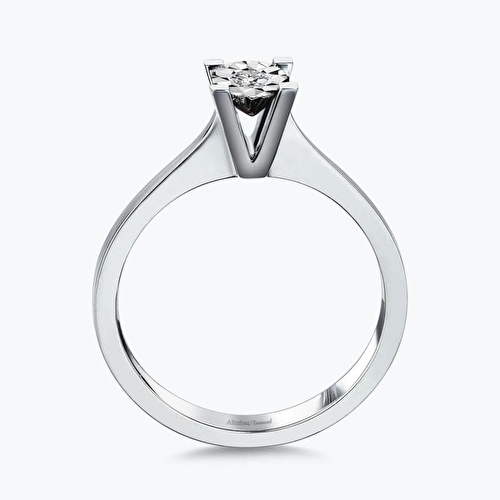 0.09 Karat Pırlanta Tektaş Yüzük