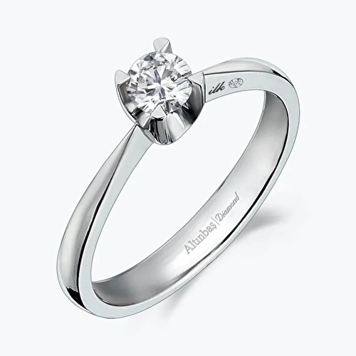 0.13 Karat Pırlanta Tektaş Yüzük