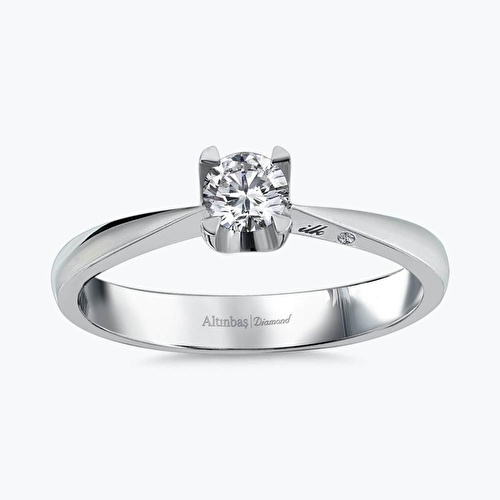 0.13 Karat Pırlanta Tektaş Yüzük