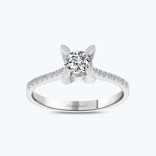 0.38 Karat Pırlanta Tektaş Yüzük